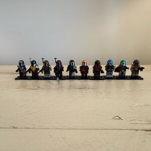Star Wars Mandalorian Minifigures Lot of 10 - Custom Tribe Warriors